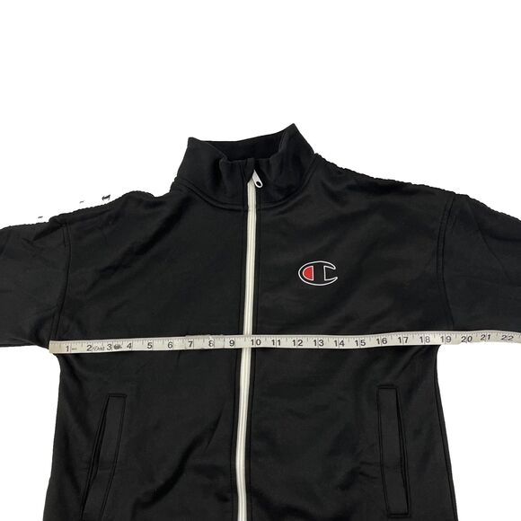 New Women’s Champion Track Jacket Full Zip Sz S NWT Black Logo Trim - Picture 6 of 9